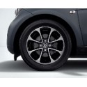 8-spoke wheel black Smart ForTwo 453