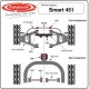 Bushing rear axle Smart