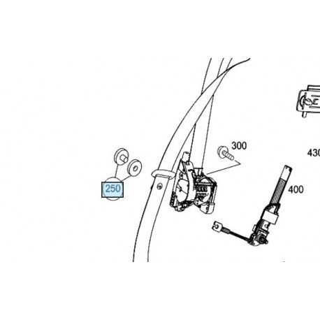 Clip de cinturón de seguridad se detiene Smart ForTwo 451