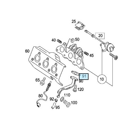 Guarnizione turbocompressore Smart ForTwo 450