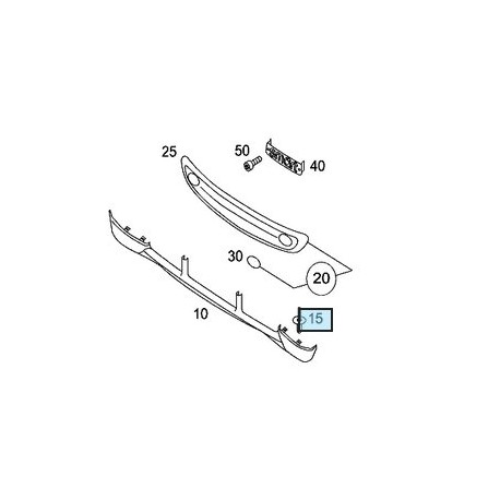 Rivetto ad espansione Spoiler Smart ForTwo 450