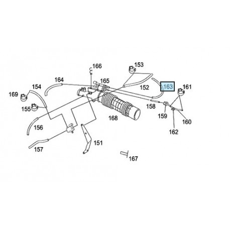 EUV flexible hose Smart ForTwo 450 Roadster 452