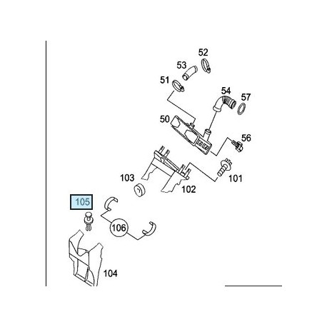 Air conveyor expansion rivet Smart ForTwo 450 Roadster 452