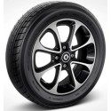 Front Kreis 8 schwarzen Speichen (15) Smart ForTwo ForFour 453