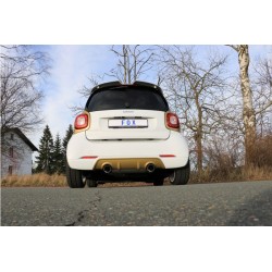 Rohr Auspuff Fox Smart ForTwo 453 for Brabus bumper 1x90 Typ 25 rechts / links