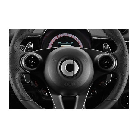 Paddle Brabus montados en el volante de Smart