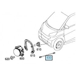 arnés de cables de los faros LED Smart ForTwo eléctrico 451