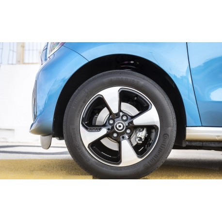 4-spoke wheel Smart 453, Black