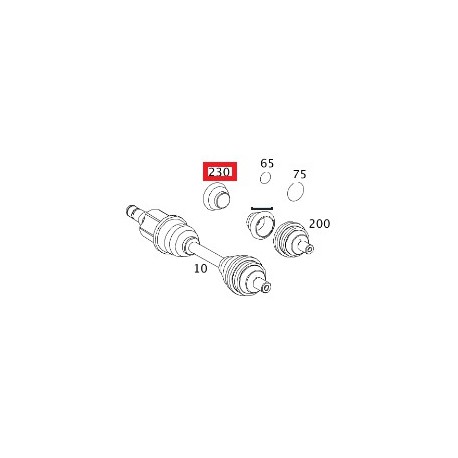Cuffia Semiasse Smart ForTwo 451
