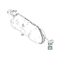 Soporte de escape Smart Fortwo 451