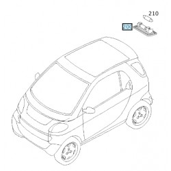 Placa de Smart Roadster 452 Luz