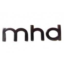 MHD Targhetta Nera Portello Posteriore