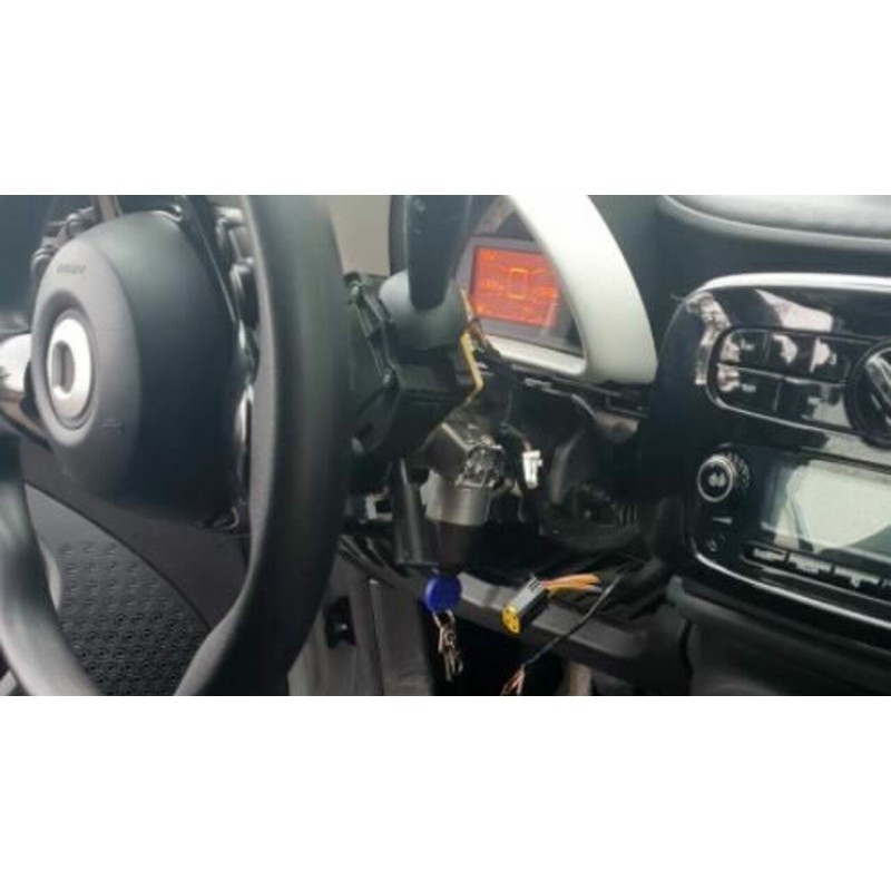 SHIFENG Adesivo Decorativo Per Griglia Auto – Per Smart Fortwo Forfour 453, ABS Cromato, 2 Pezzi