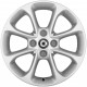 Cerchi a 8 razze Argento (15") ForTwo 453