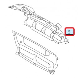 Verkleidung hinten Mittelverkleidung Smart Roadster 452