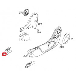 Revestimiento para consola del asiento derecho Smart ForTwo 453