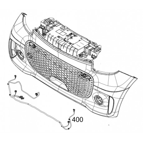 Cables eléctricos de haces de faro antiniebla Smart ForTwo 453 EQ