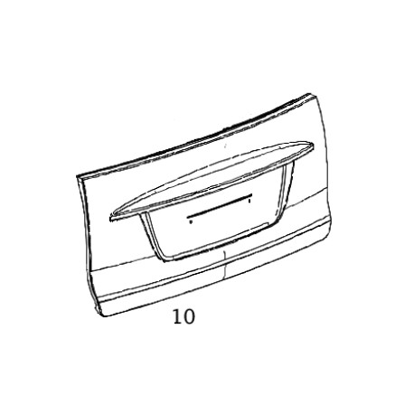 Panelling Rear Hetch Smart ForTwo 450 Coupe