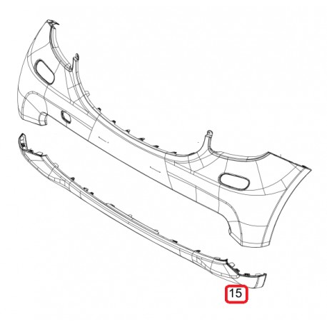 Bumper Front Electric ForTwo 453