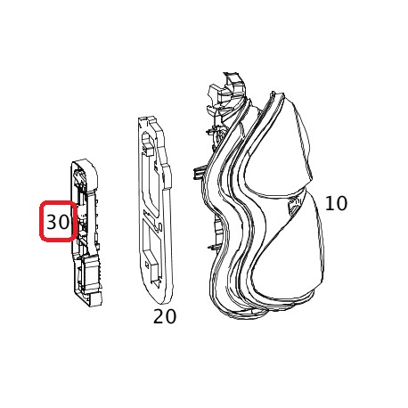 Portalámparas de freno trasero Smart ForTwo 451