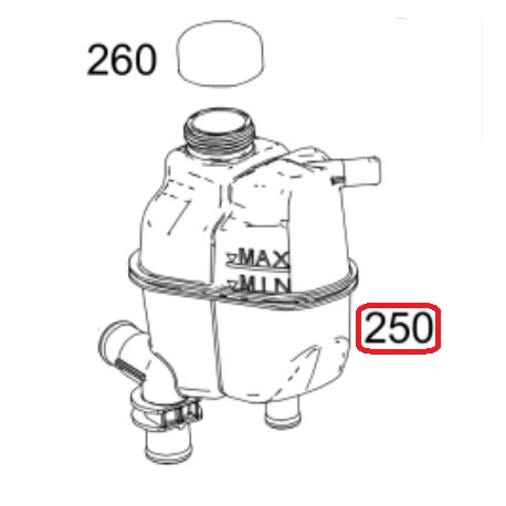 Depósito de agua Smart ForTwo 450 451