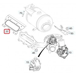 Guarnizione metallica collettore di scarico Turbo Smart ForTwo ForFour 453