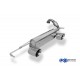 Tubo de escape Fox Smart ForTwo 453 para diffusor Brabus 1x100 tipo 25 a la derecha / izquierda