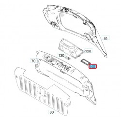 Soporte de Luz de Matrícula Original Smart - Smart ForTwo 453