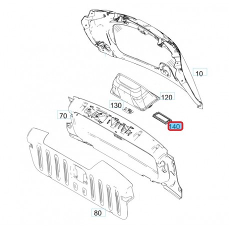 Original Smart Nummernschildbeleuchtungshalter - Smart ForTwo 453