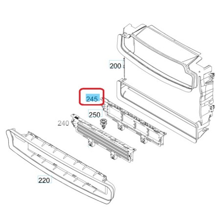 Marco de admisión de aire Smart ForTwo ForFour 453