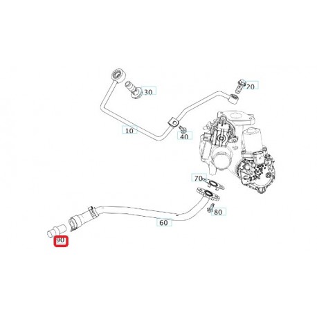 Oil Pipeline for Smart ForTwo 450 motore 600 and 700