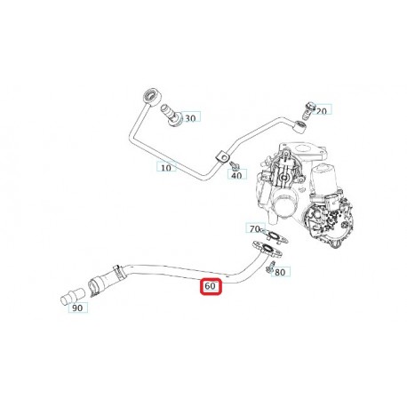 Ölpipeline Smart ForTwo 450 motore 600 und 700