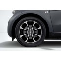 8-spoke wheel black Smart ForTwo 453