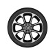 8-Speichen-Rad schwarz ForTwo 453