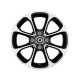 Cerchi a 8 razze neri (15") ForTwo 453