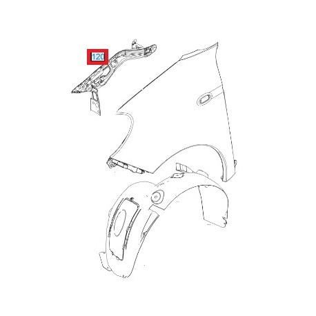 Elemento di Supporto Parafango ForFour 453