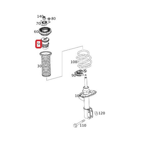 Parapolvere Ammortizzatore Anteriore Smart ForTwo ForFour 453