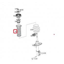 Parapolvere Ammortizzatore Anteriore Smart ForTwo ForFour 453