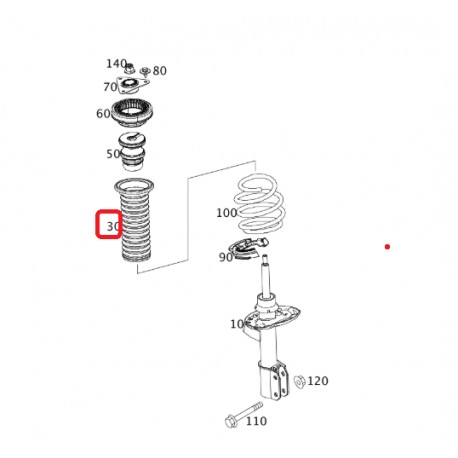 Parapolvere Ammortizzatore Anteriore Smart ForTwo ForFour 453