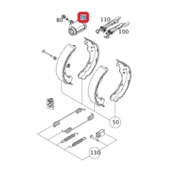 Cilindro de freno de rueda trasera Smart ForTwo 450 451 Roadster 452